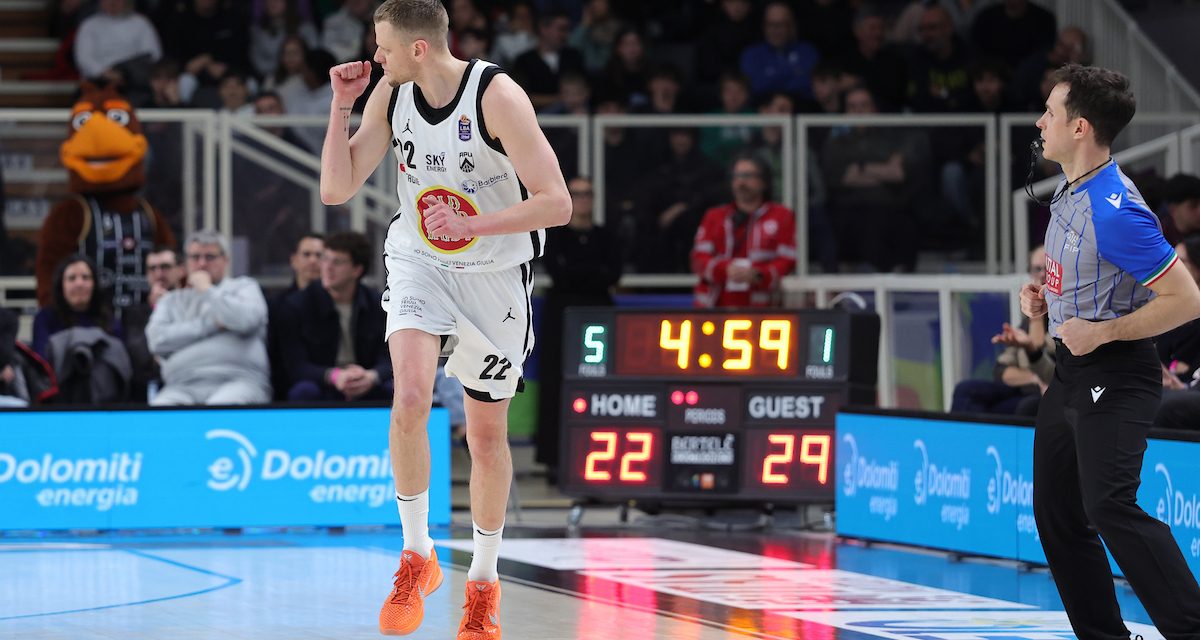 BM ON LBA/Bendzius-show, Udine espugna Trento e accarezza il sogno Final Eight – Di Massimo Furlani
