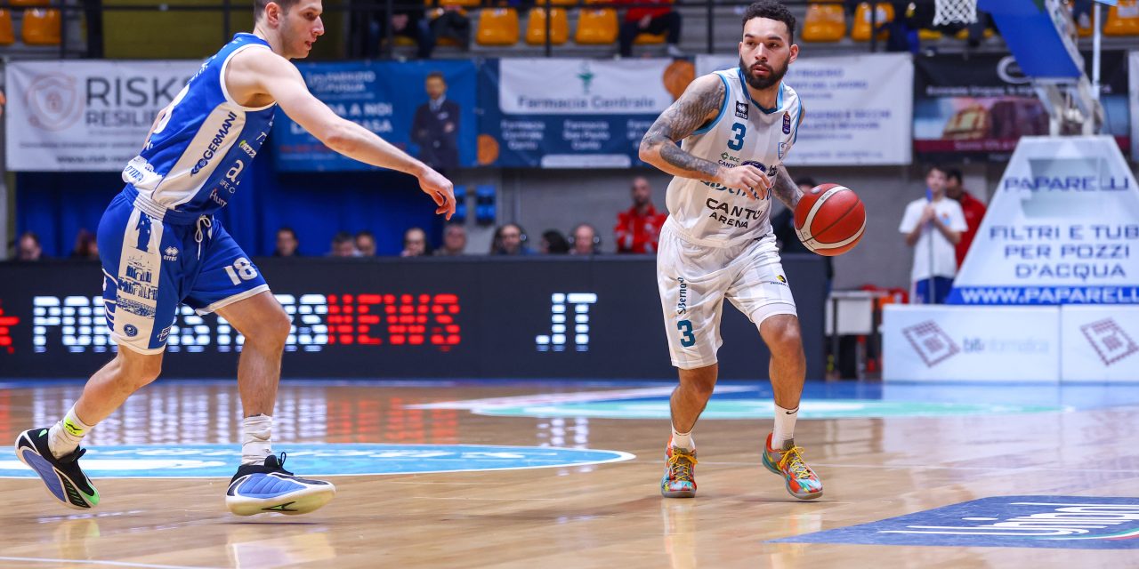 BM ON LBA/ Al PalaDesio è notte fonda, l’Acqua San Bernardo sprofonda per la nona volta consecutiva contro una Germani Brescia più concreta che vince 71-76 – Di Martino Cavigioli