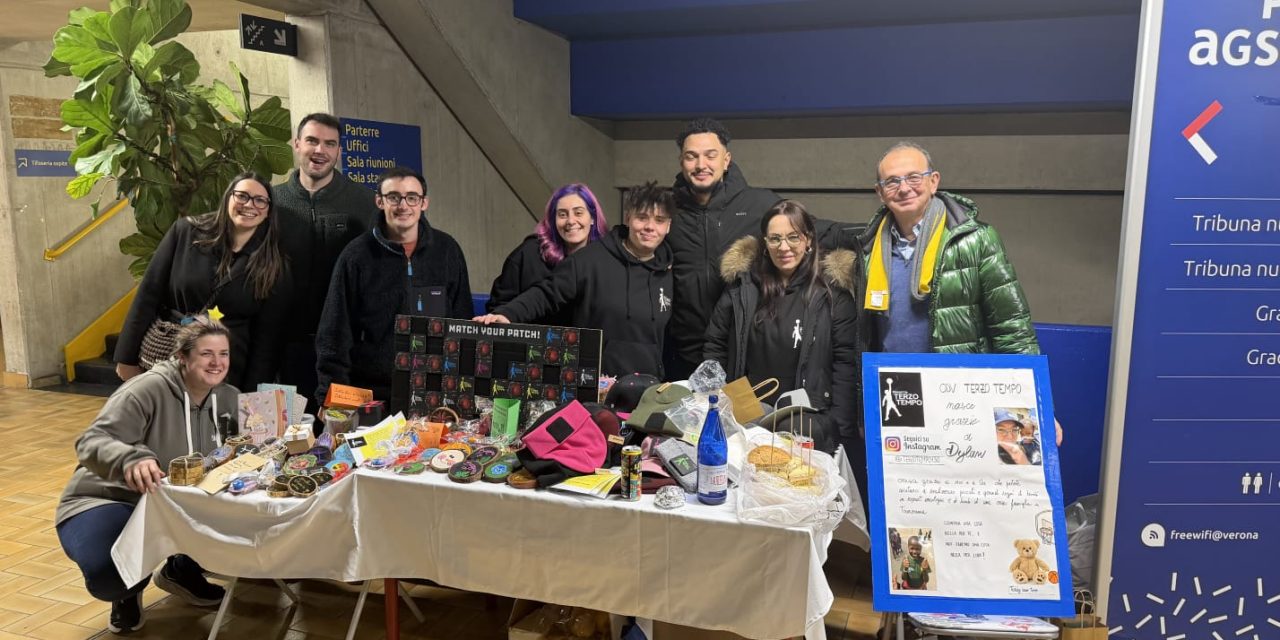 Un banchetto di solidarietà prima del match tra Verona e Fortitudo per Dylan e l’Associazione Terzo Tempo – di Alberto Bonomo