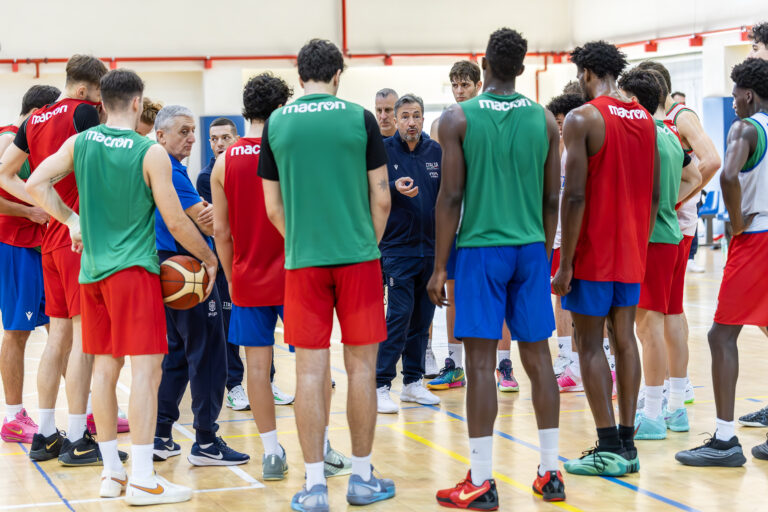 Italbasket, è terminato il raduno di Roma con i migliori ragazzi under 22 di Serie B, Banchi: “Non si smette mai di migliorare”