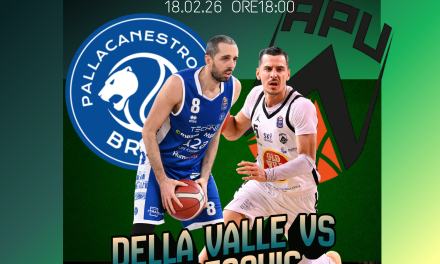 BM GAMEDAY FINAL EIGHT/ BRESCIA-UDINE, FARI PUNTATI SUL TALENTO E LA LEADERSHIP DI DELLA VALLE E ALIBEGOVIC – di EUGENIO PETRILLO