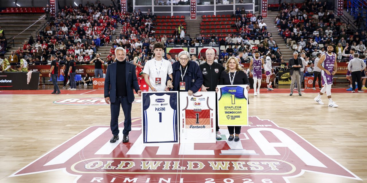 La LNP ha omaggiato Piero Pasini prima della semifinale tra Brindisi e Rimini: tantissimi applausi per il leggendario coach romagnolo – di Matteo Parma
