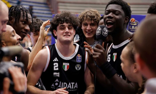  BM ON LBA/ POST MATCH – Diouf intervistatore d’eccezione, Ferrari: “Non mi aspettavo una prova così”. Baiocchi: “Primi punti in Serie A? Ci si sente bene”