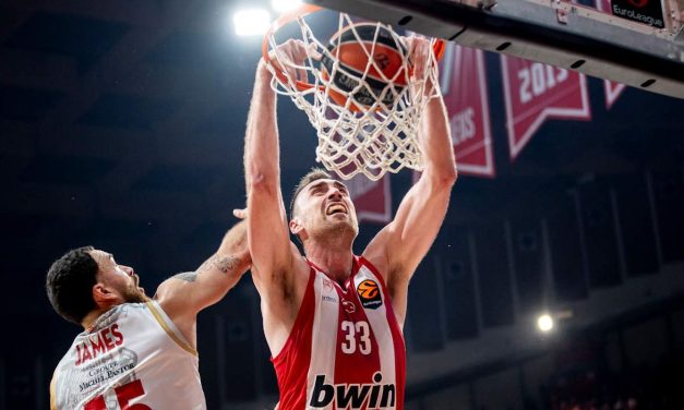 BM DA EUROLEAGUE/ Olympiacos dominante al Pireo: Monaco travolto, è 1-0 nella serie