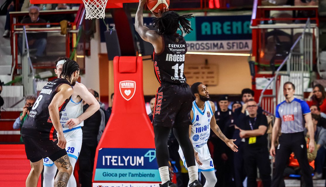 BM ON LBA / DIVIN-IROEGBU: VARESE SI SALVA ALL’ULTIMO TIRO LIBERO, CADE UN’EROICA SASSARI 91-90 – DI ANTONIO CATALANO