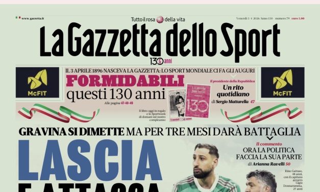 La Gazzetta dello Sport compie 130 anni: edizione speciale in verde per ricordare la prima copia