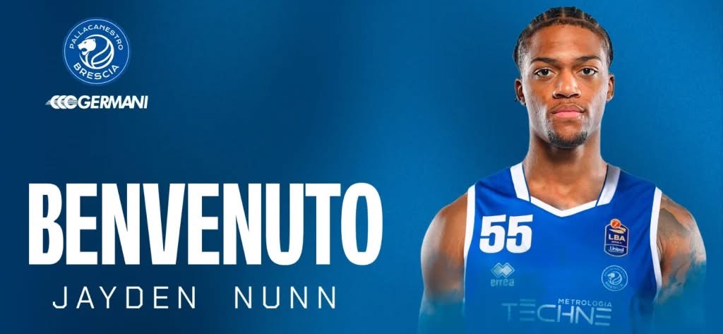 Pallacanestro Brescia, arriva il colpo per il finale di stagione: Jayden Nunn ha firmato, il comunicato del club