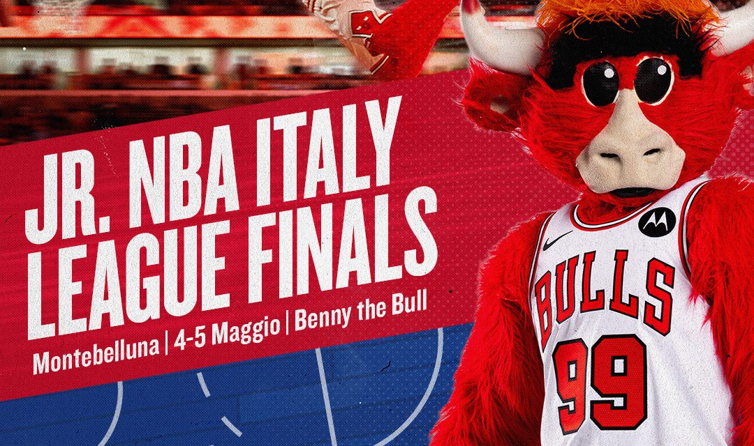 Le Jr. NBA/Jr. WNBA FIP Schools League Finals si disputeranno a Montebelluna con un ospite speciale: Benny the Bull