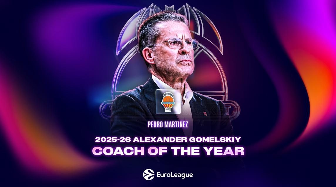 EuroLeague, Pedro Martinez vince il premio di allenatore dell’anno: è la prima volta per un coach del Valencia