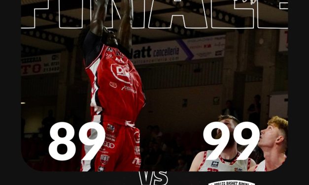 BM ON A2/ COLPACCIO RIMINI: ESPUGNATO IL PALATRICCOLI 99-89, 1-0 NELLA SERIE CONTRO PESARO – DI ALBERTO FOSCHI