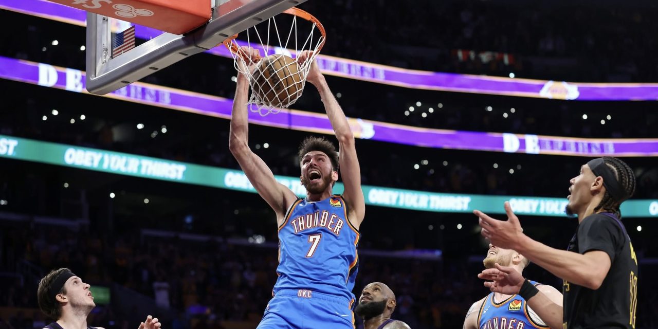 BM NBA TIME / Il recap dei playoff: OKC completa lo sweep sui Lakers (4-0), Mitchell trascina i Cavs sul 2-2 contro i Pistons – di Matteo Parma