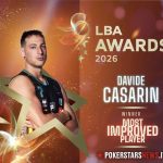 LBA Awards, Davide Casarin vince il premio di giocatore più migliorato del campionato