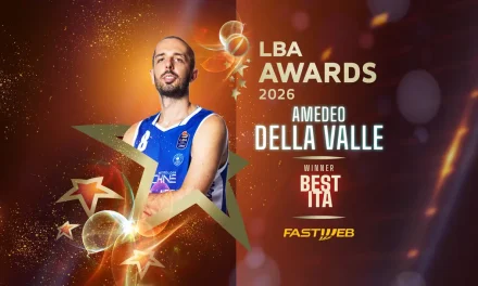 LBA Awards, Amedeo Della Valle vince il premio di miglior italiano del campionato