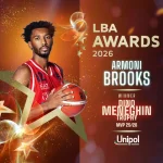 LBA Awards, Armoni Brooks vince il premio di MVP del campionato