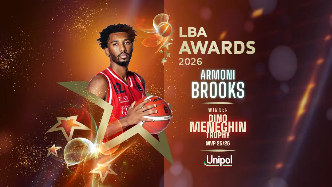 LBA Awards, Armoni Brooks vince il premio di MVP del campionato