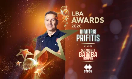 LBA Awards, Dimitris Priftis vince il premio di allenatore dell’anno