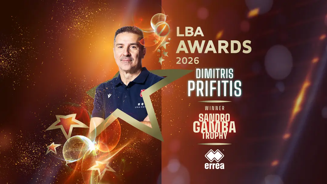 LBA Awards, Dimitris Priftis vince il premio di allenatore dell’anno