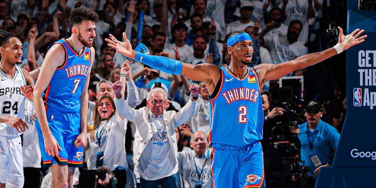BM NBA TIME / I Thunder rispondono alla grande in gara 2 contro gli Spurs: 1-1 nella serie, ora si vola in Texas – di Matteo Parma