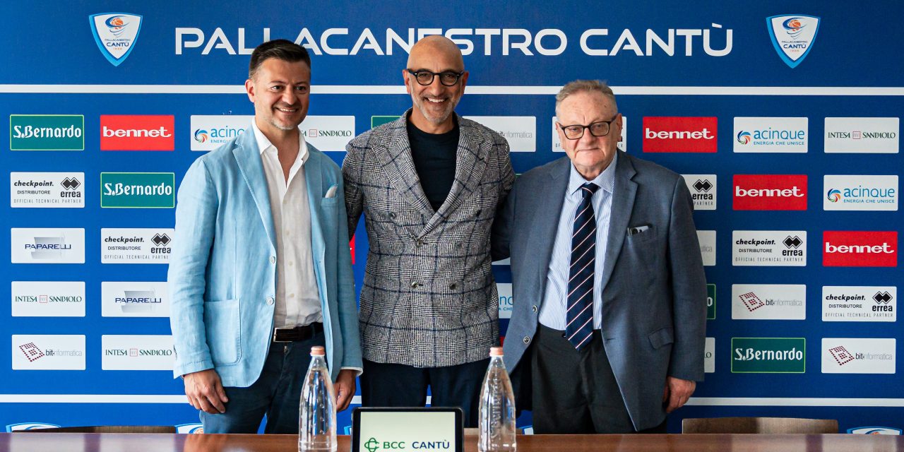 Pallacanestro Cantù, Vitucci si presenta: “Per me un’opportunità prestigiosa, voglio un basket divertente ed efficace”