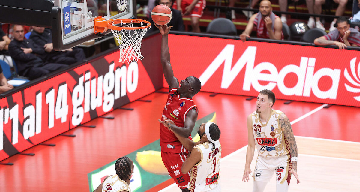 BM LBA FINALS/ MVP TIME BM – Ousmane Diop gigante al Forum: la miglior versione dell’anno nel momento che conta – di Eugenio Petrillo