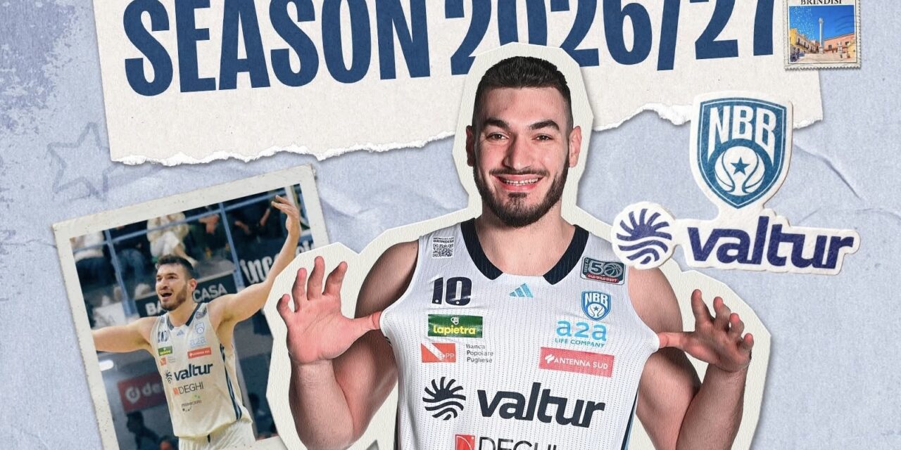 New Basket Brindisi, firmato Edoardo Del Cadia: il comunicato del club