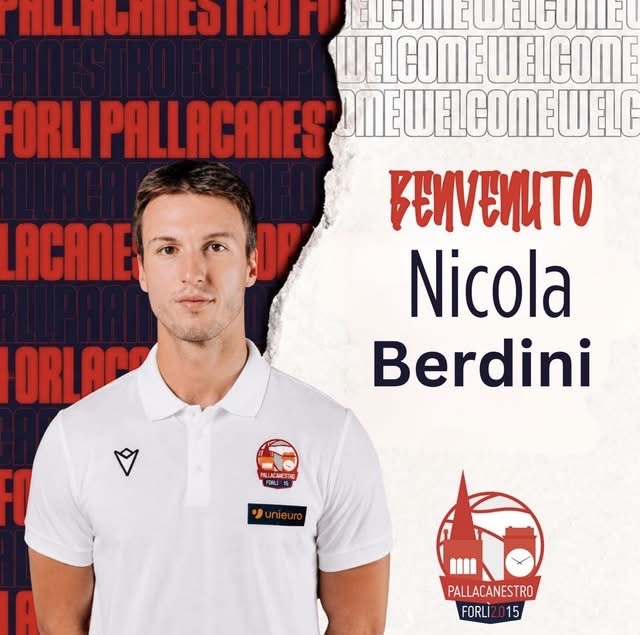 Pallacanestro Forlì, ufficiale l’arrivo di Nicola Berdini