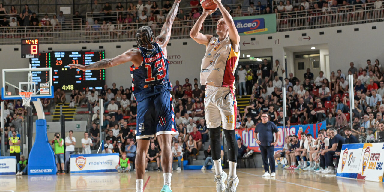 BM ON SERIE B/ Playoff, Finale – Gara 4: La Virtus Roma 1960 esce alla distanza e travolge la T Tecnica Gema Montecatini (54-73), la serie si deciderà alla bella – di Valerio Laurenti
