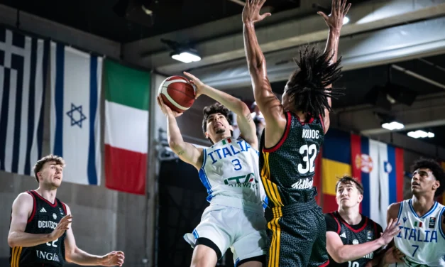 BM Azzurro – Esordio amaro all’Europeo U20, Italia ko 67-85 – di Giovanni Bocciero
