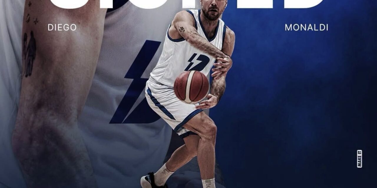 Dinamo Sassari, altro colpo importante: Diego Monaldi torna in Sardegna dieci anni dopo