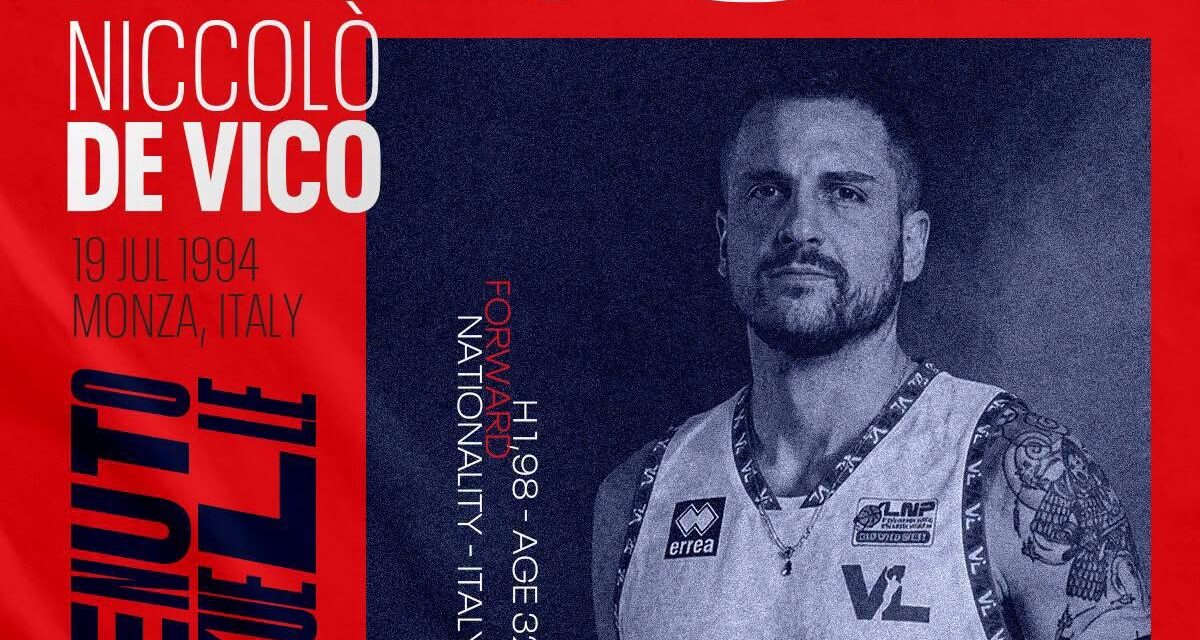 Victoria Libertas Pesaro, i marchigiani aggiungono esperienza al roster: arriva Niccolò De Vico
