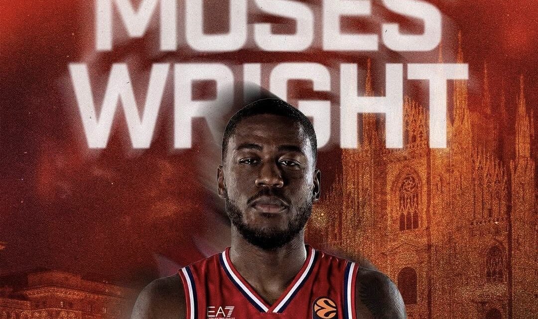 Olimpia Milano, ecco l’ufficialità: Moses Wright é un nuovo giocatore dei biancorossi