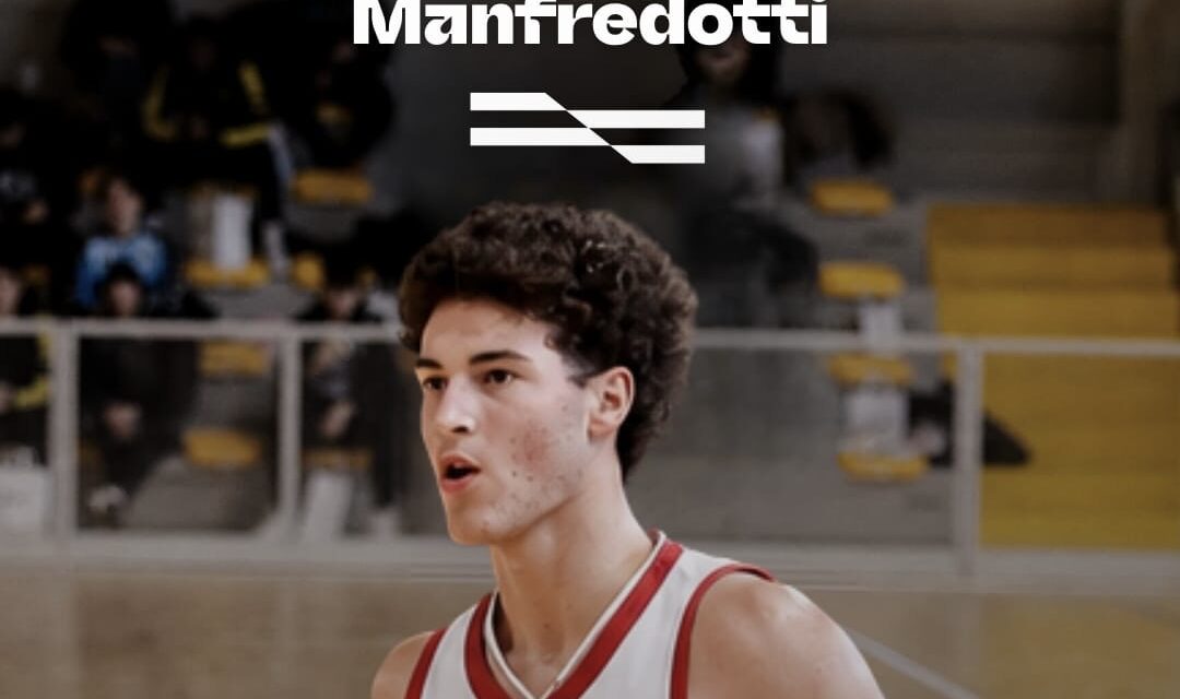 Pallacanestro Reggiana, Luca Manfredotti promosso dall’Under 19 alla prima squadra: farà parte del roster di coach Priftis