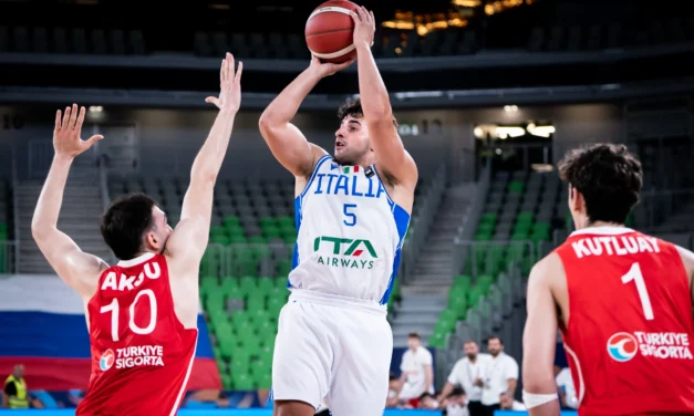BM Azzurro – L’Italia la spunta con la Turchia 71-67, prima vittoria all’Europeo U20 – di Giovanni Bocciero