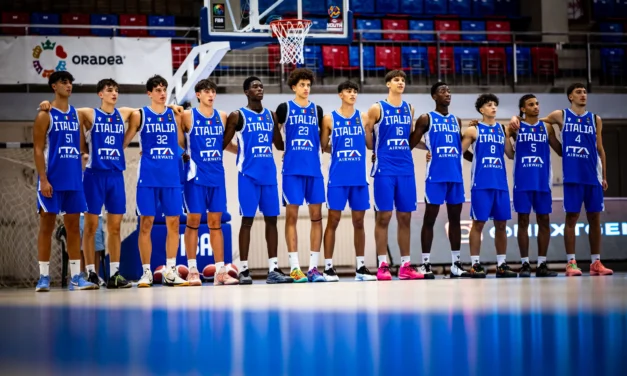 BM Azzurro – Italia U16, primo urrà con sospiro di sollievo: battuto Israele 86-75 all’Europeo – di Giovanni Bocciero