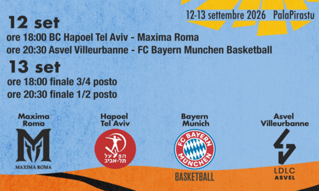 BM Preseason | City of Cagliari 2026, al via il torneo: Maxima Roma sfida l’Hapoel Tel Aviv