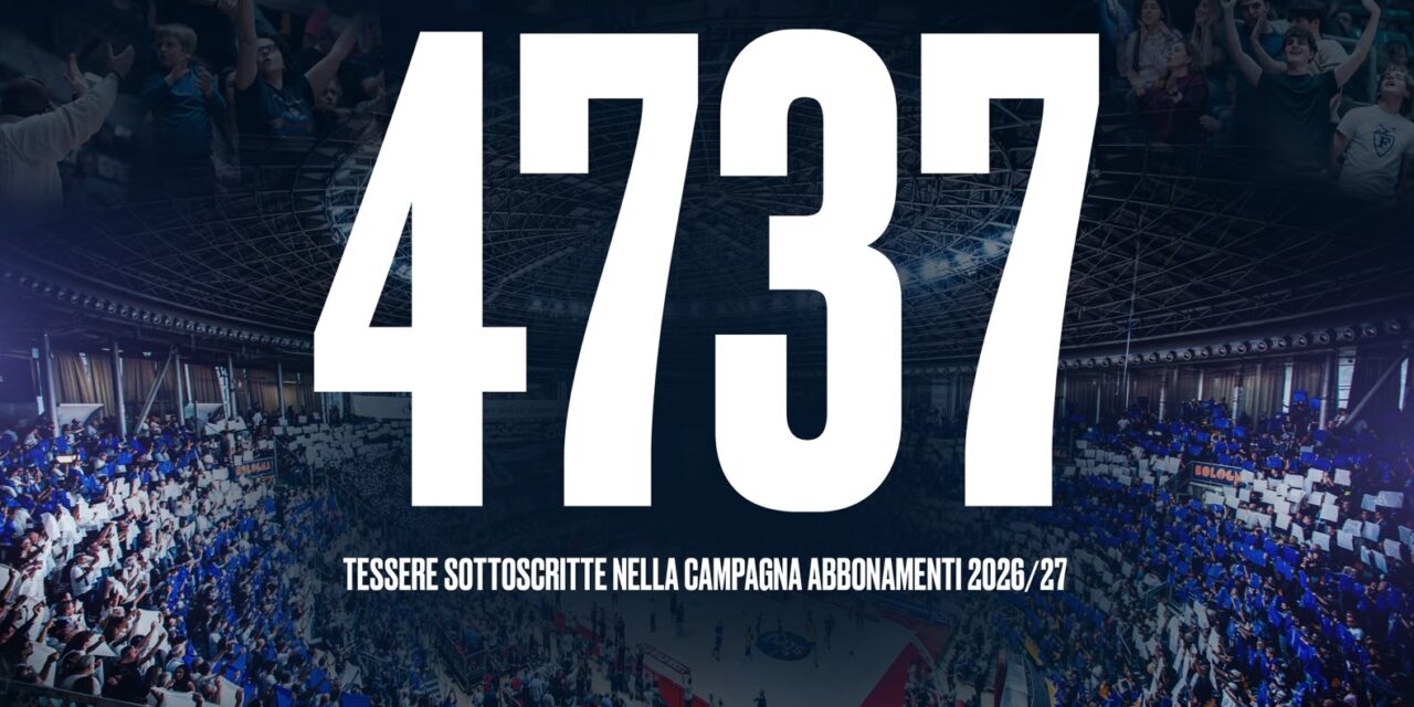Fortitudo Bologna, la campagna abbonamenti chiude a 4737