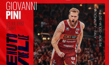 BM MERCATO | Pesaro, ufficiale Giovanni Pini: accordo bimestrale per il lungo ex Avellino