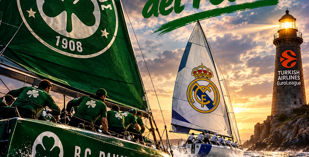 BM EUROLEAGUE TIME / IL PANATHINAIKOS EGUAGLIA IL RECORD DELLE CINQUE VITTORIE E PUNTA A QUELLO DEL REAL MADRID – DI MATTEO CAZZULANI
