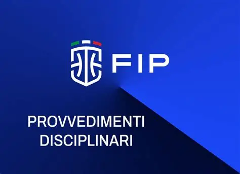 FIP, PROVVEDIMENTI DISCIPLINARI