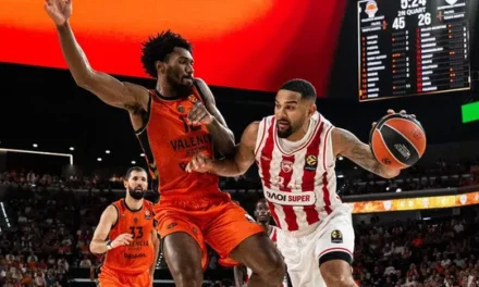BM EUROLEAGUE TIME/ PANA VETTA SOLITARIA, PAZZA VITTORIA DELL’OLY A VALENCIA, BENE IL FENER E IL BARÇA